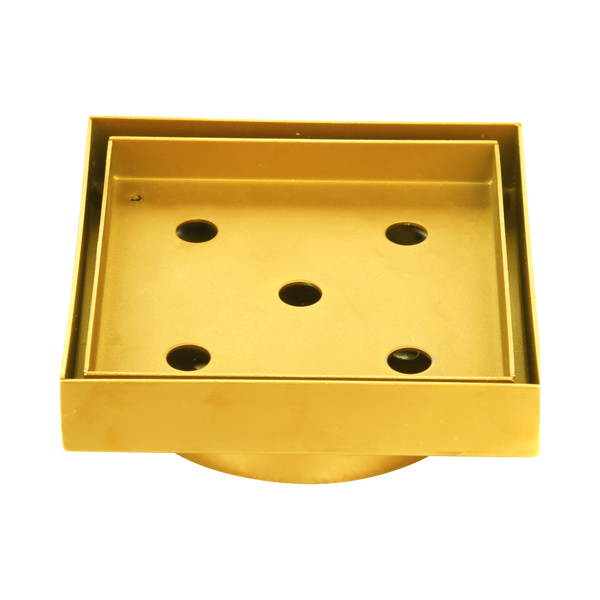 Tile Insert 106 x 106 x 100mm Brushed Gold