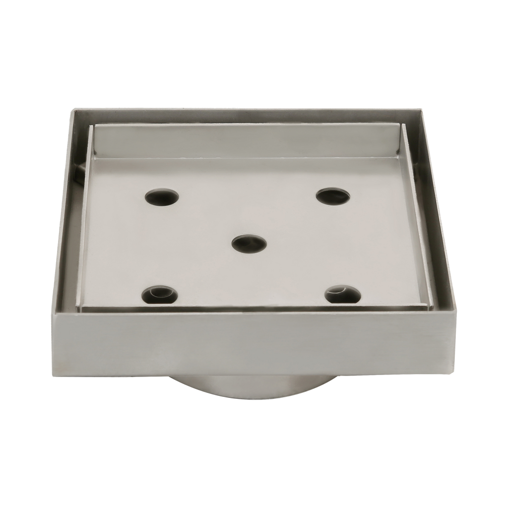 Tile Insert 106 x 106 x 80mm Brushed Nickel
