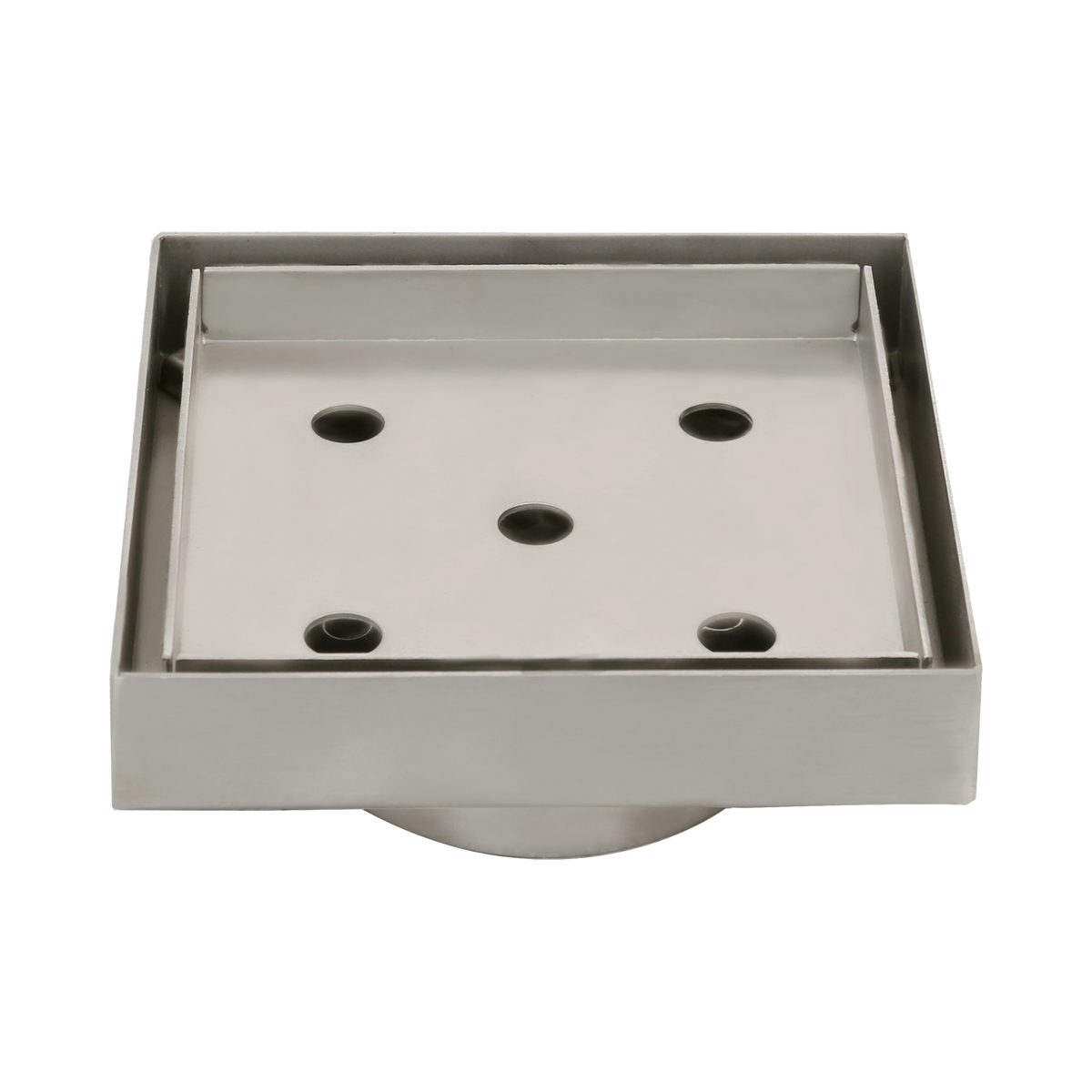Tile Insert 106 x 106 x 80mm Brushed Nickel