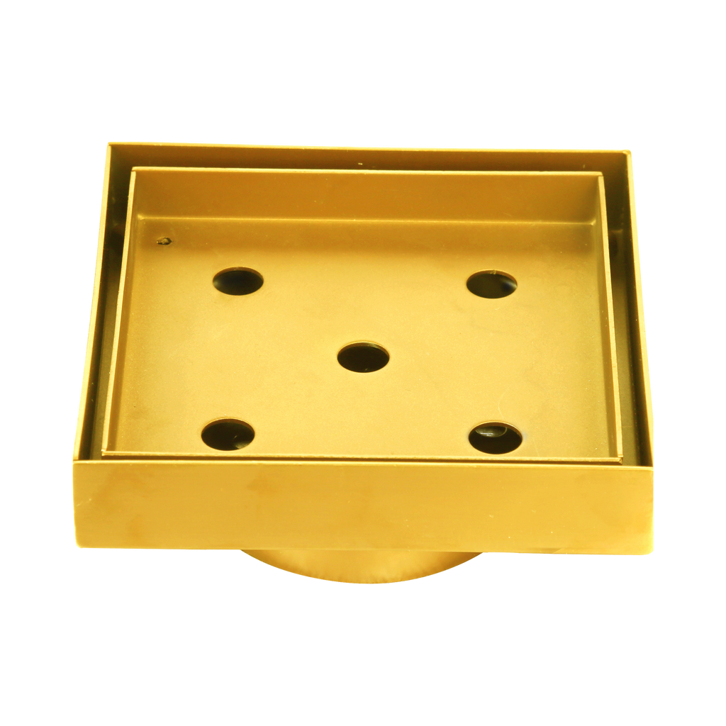 Tile Insert 106 x 106 x 80mm Brushed Gold