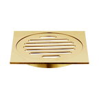Grate Square 110 x 110 x 100mm Brushed Gold