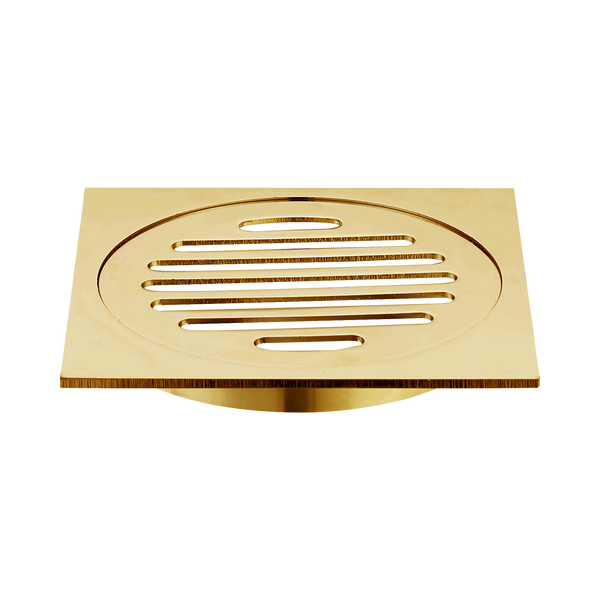 Grate Square 110 x 110 x 100mm Brushed Gold