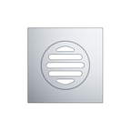 Grate Square110 x 110 x 80mm Chrome