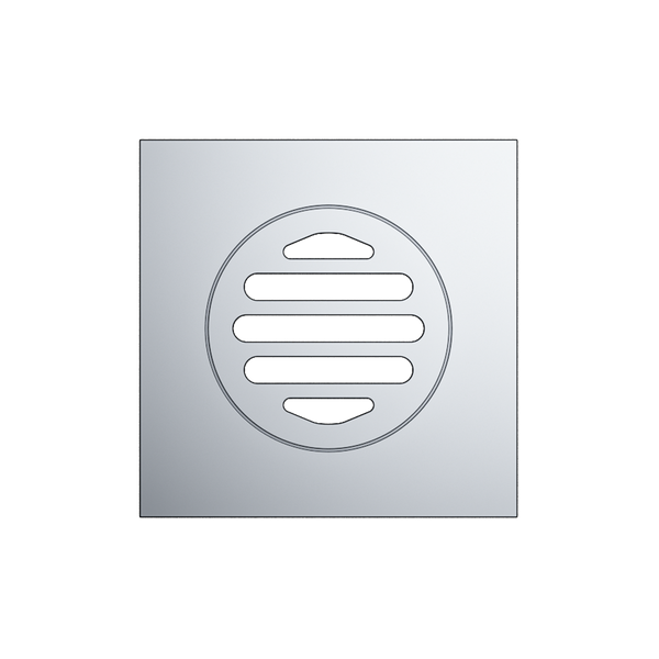 Grate Square110 x 110 x 80mm Chrome