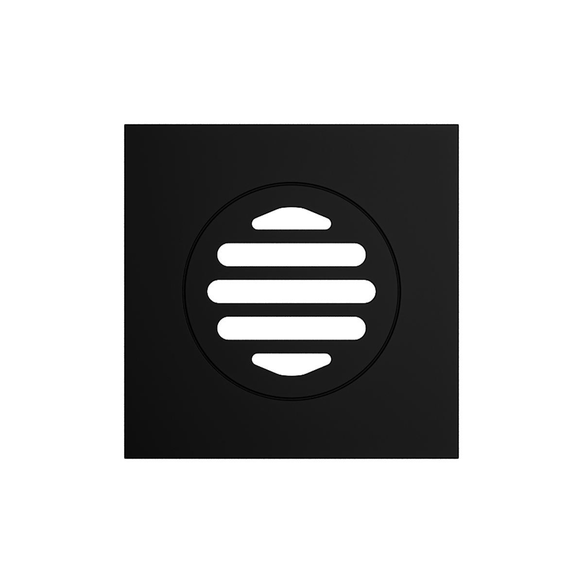 Grate Square 110 x 110 x 80mm Matt Black
