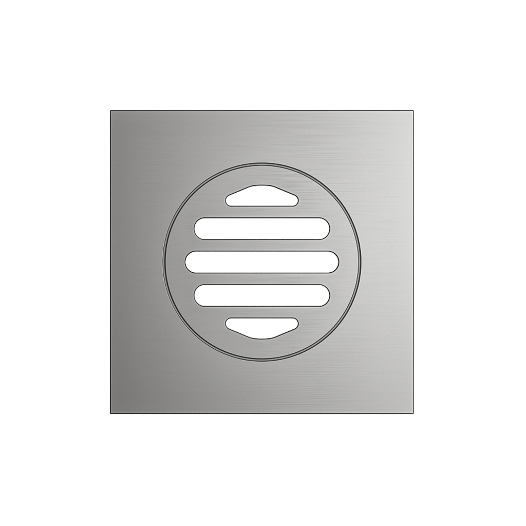 Grate Square 110 x 110 x 80mm Brushed Nickel