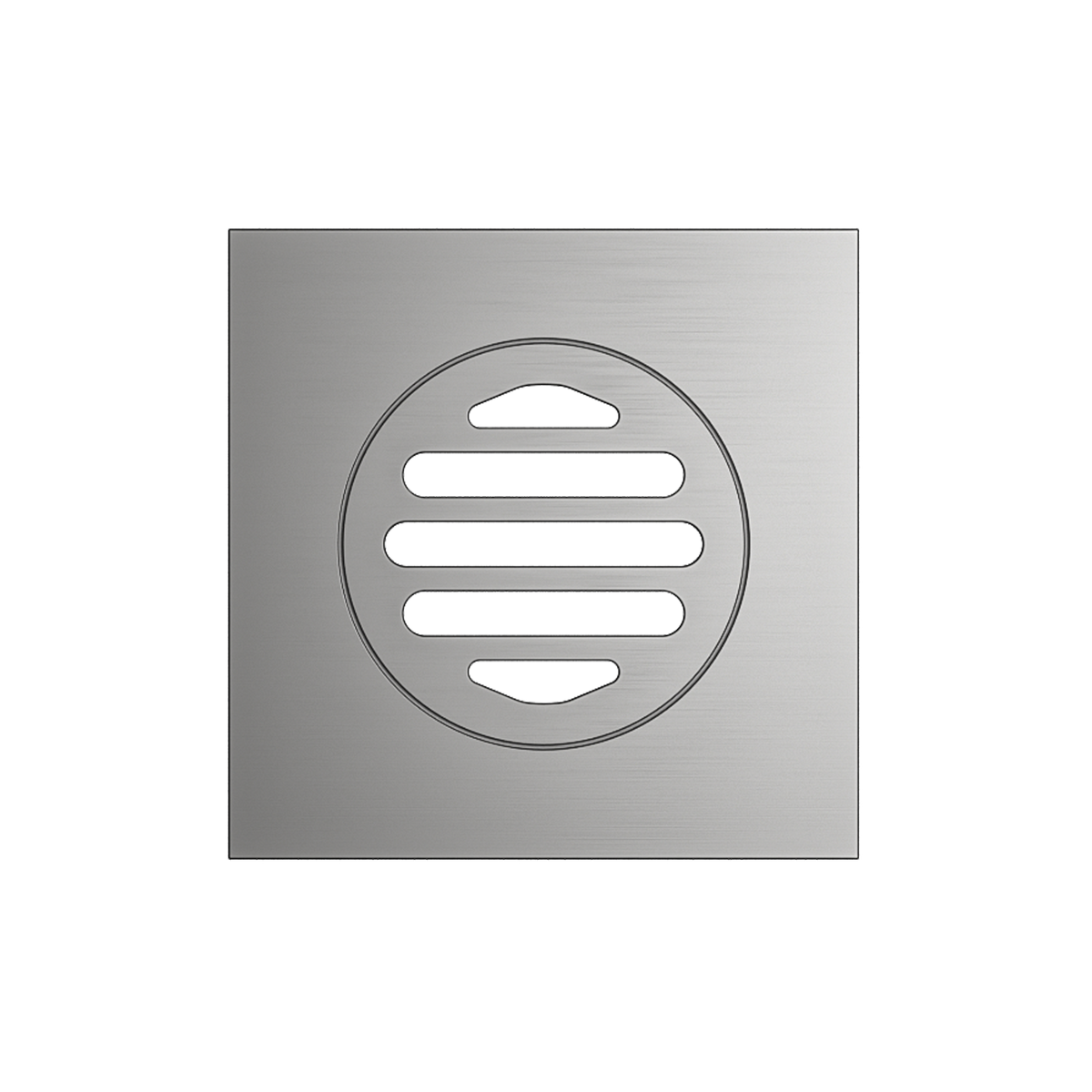Grate Square 110 x 110 x 80mm Brushed Nickel