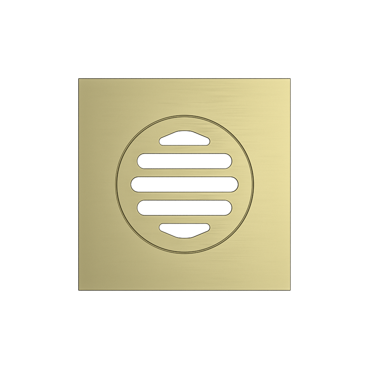 Grate Square 110 x 110 x 80mm Brushed Gold