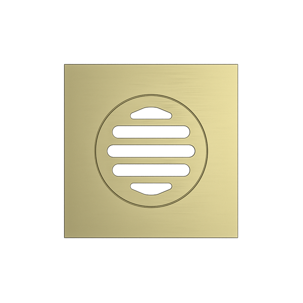 Grate Square 110 x 110 x 80mm Brushed Gold