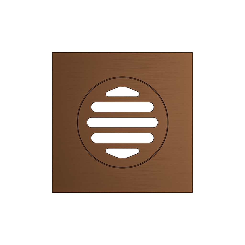 Grate Square 110 x 110 x 80mm Brushed Copper