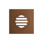 Grate Square 110 x 110 x 80mm Brushed Copper