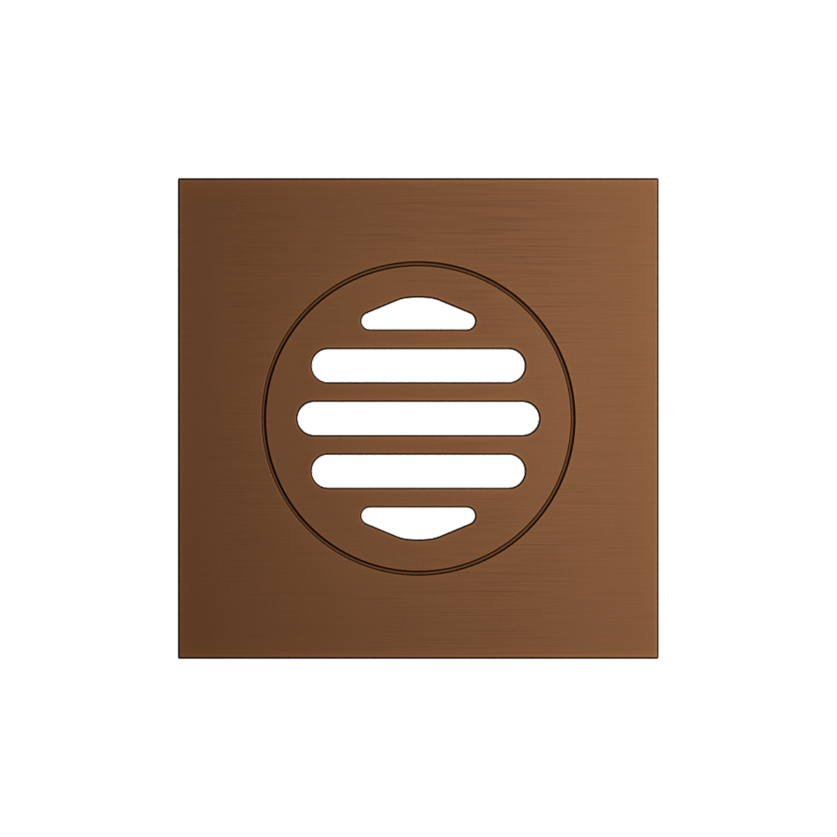 Grate Square 110 x 110 x 80mm Brushed Copper