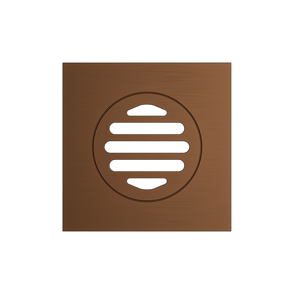 Grate Square 110 x 110 x 80mm Brushed Copper