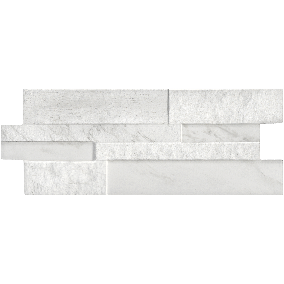 Marmi Marble White Textured Tile