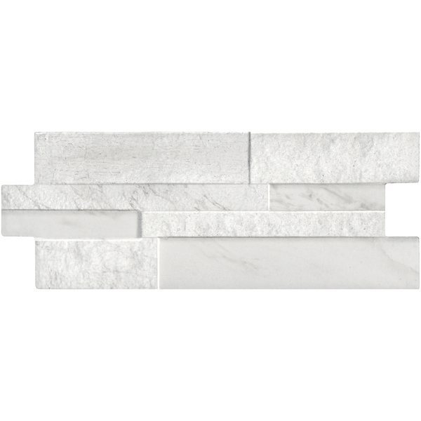 Marmi Marble White Textured Tile
