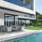 Marble White Textured Tile - lifestyle view
