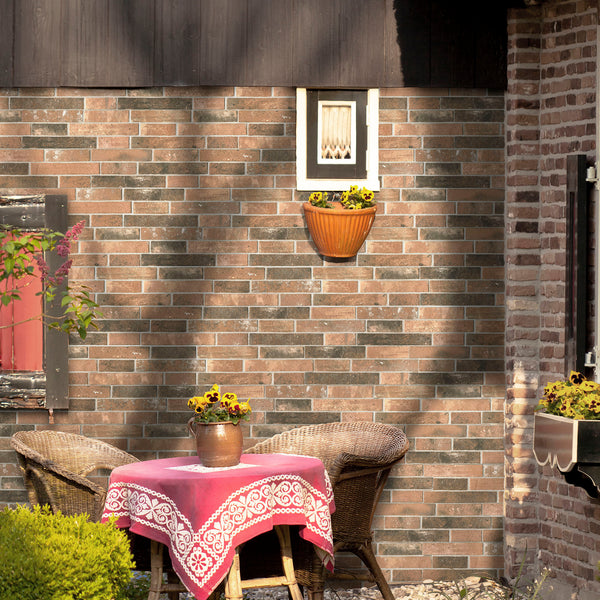Red Textured Tile - lifestyle view