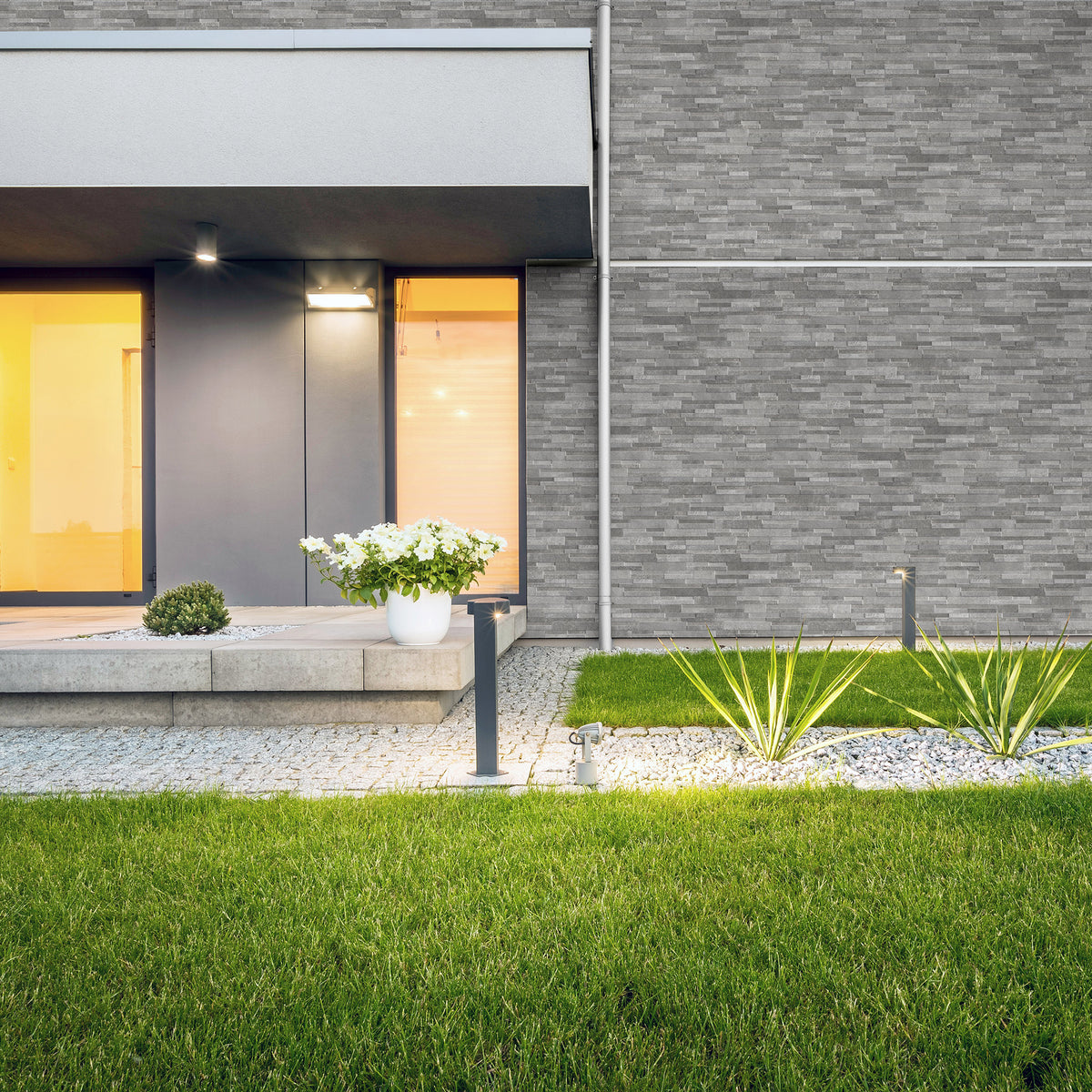 Grey Textured Tile - lifestyle view