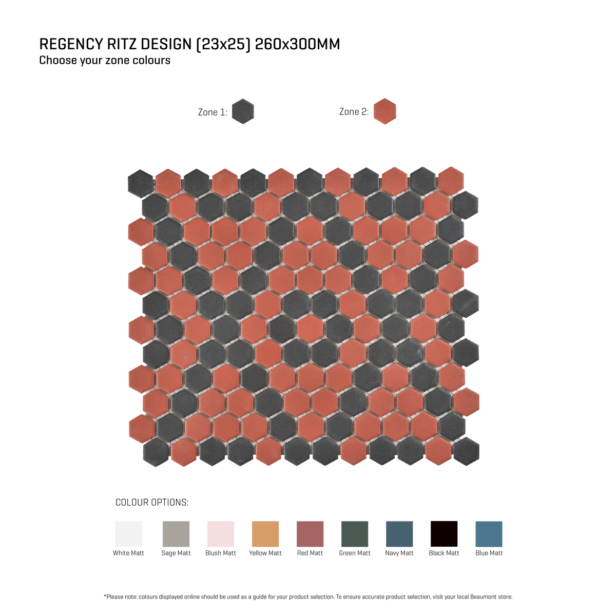 Regency-Ritz Ritz Multicolour Textured Mosaic