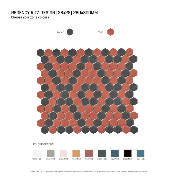 Regency-Ritz Ritz Multicolour Textured Mosaic