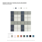 Regency Grid Multicolour Textured Mosaic