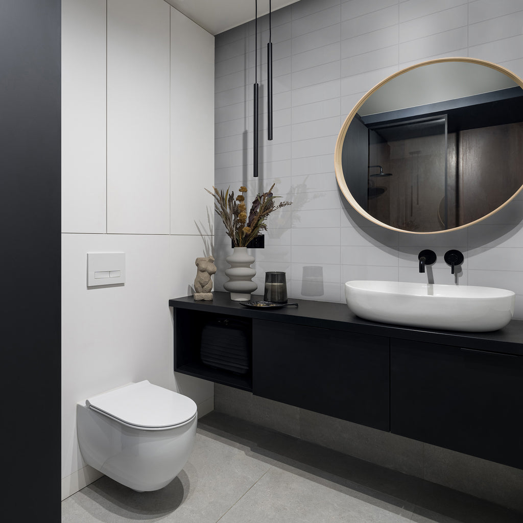 Ice Grey Gloss Tile - lifestyle view