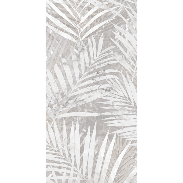 Nature Felci Grey Matt Tile (Pack of 2)