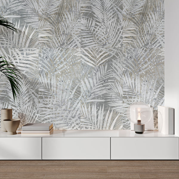 Felci Grey Matt Tile (Pack of 2) - lifestyle view