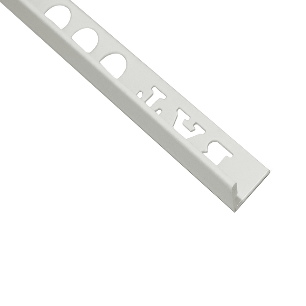 Aluminium L Pearl White 8 x 3000mm