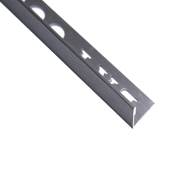 Aluminium L Aged Iron 8 x 3000mm
