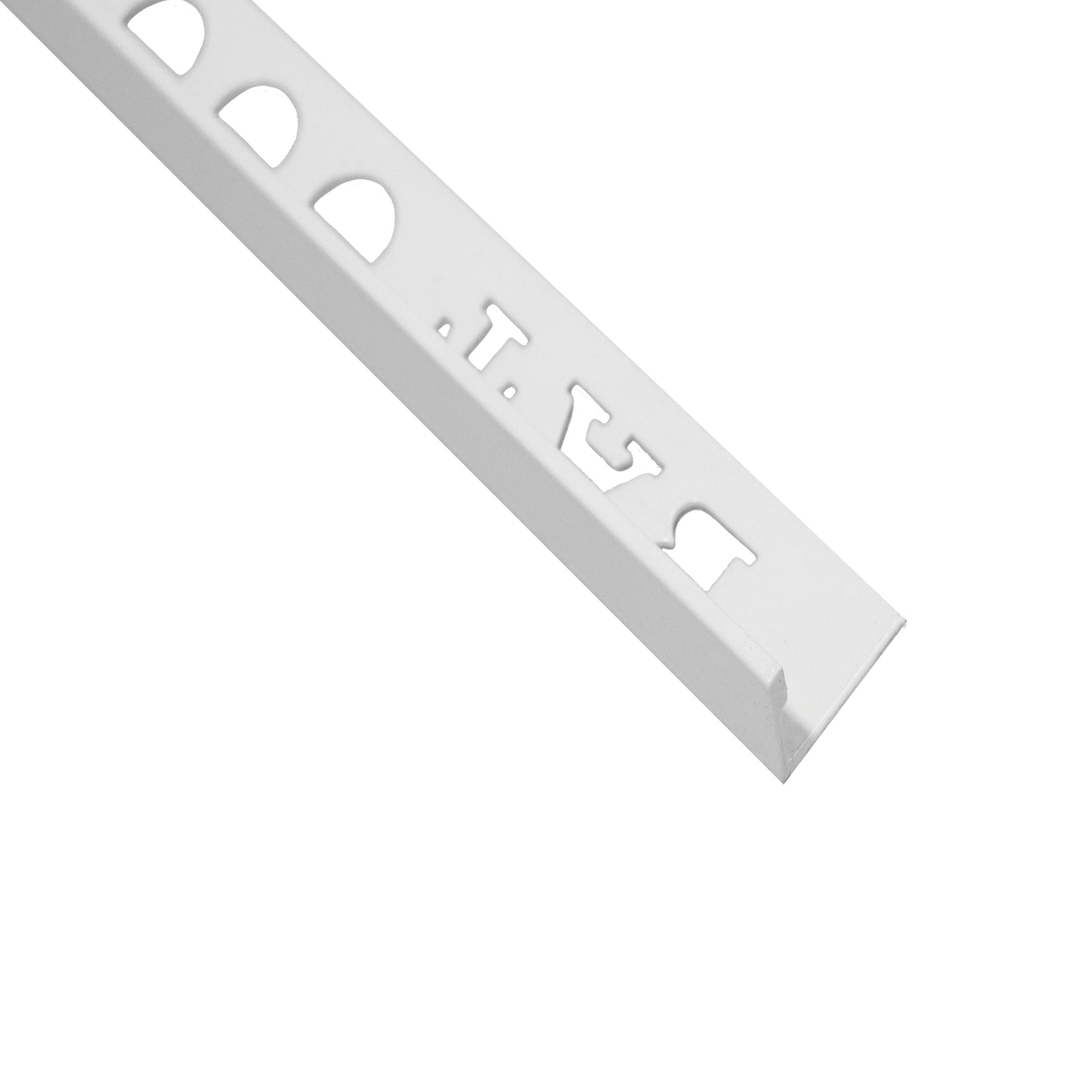 Aluminium L Matt White 8 x 3000mm