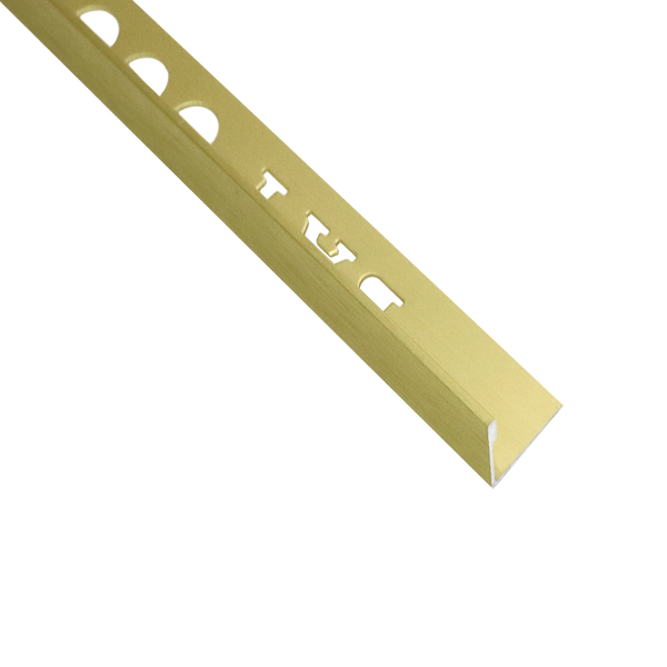 Aluminium L Linished Matt Gold 9 x 3000mm