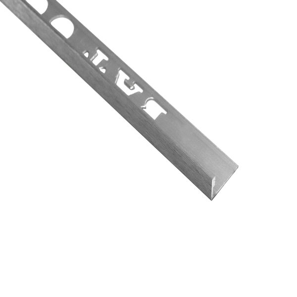 Aluminium L Linished Silver 10 x 3000mm
