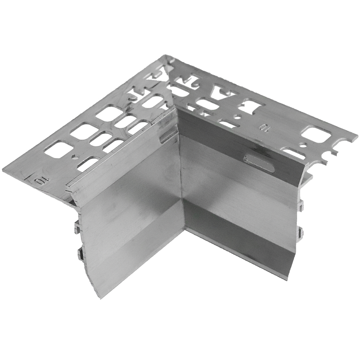 Balcony Trim Internal Corner Incl 2 Joiners Mill Finish 10mm