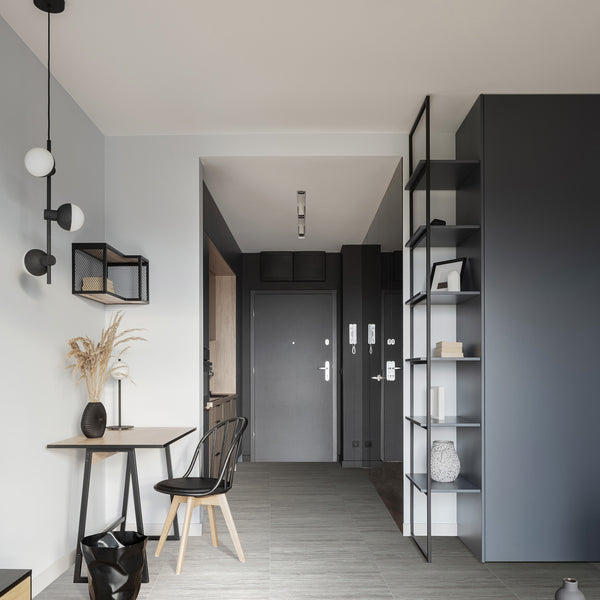 Travertine Silver Matt Tile - lifestyle view