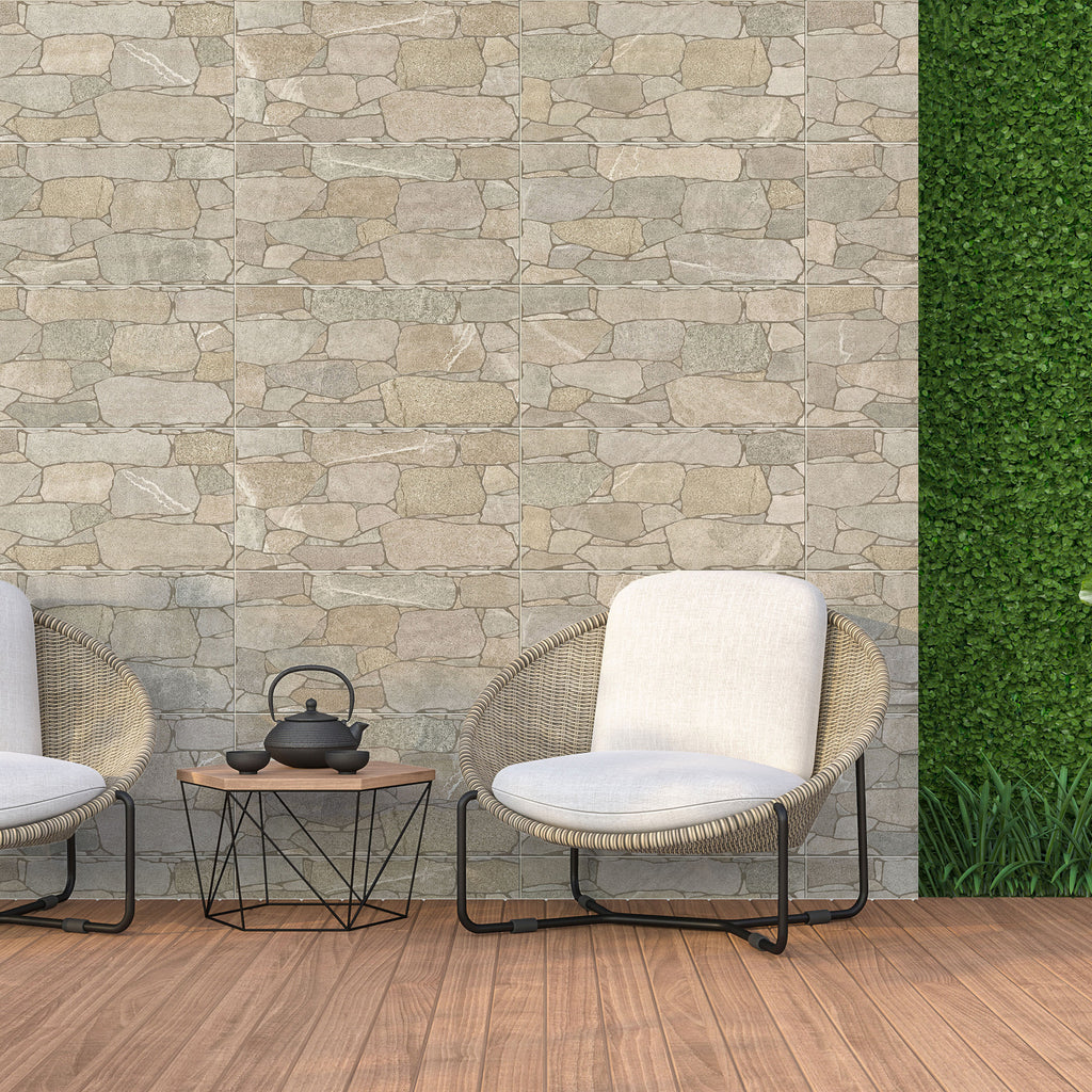 Beige Matt Tile - lifestyle view