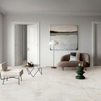 Travertine Milk Silk Tile - lifestyle view