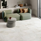 Travertine Milk Textured Tile - lifestyle view