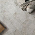Travertine Greige Textured Tile - lifestyle view