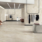 Travertine Beige Hilite Silk Tile - lifestyle view