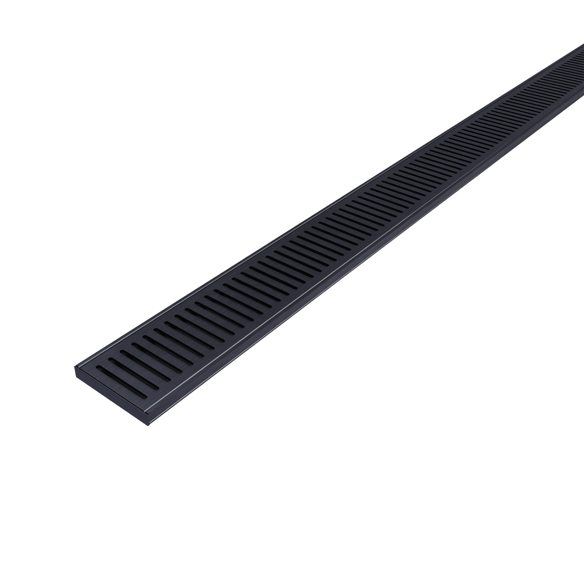 Aluminum Grate Brushed Black 3000 x 100 x 14mm