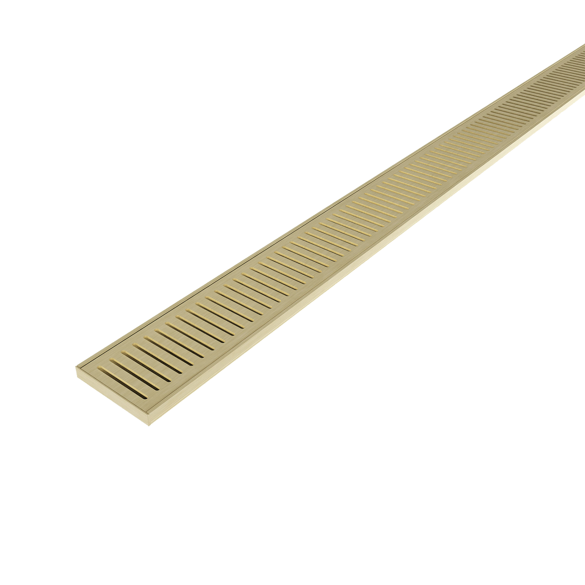 Aluminum Grate Brushed Gold 3000 x 100 x 14mm