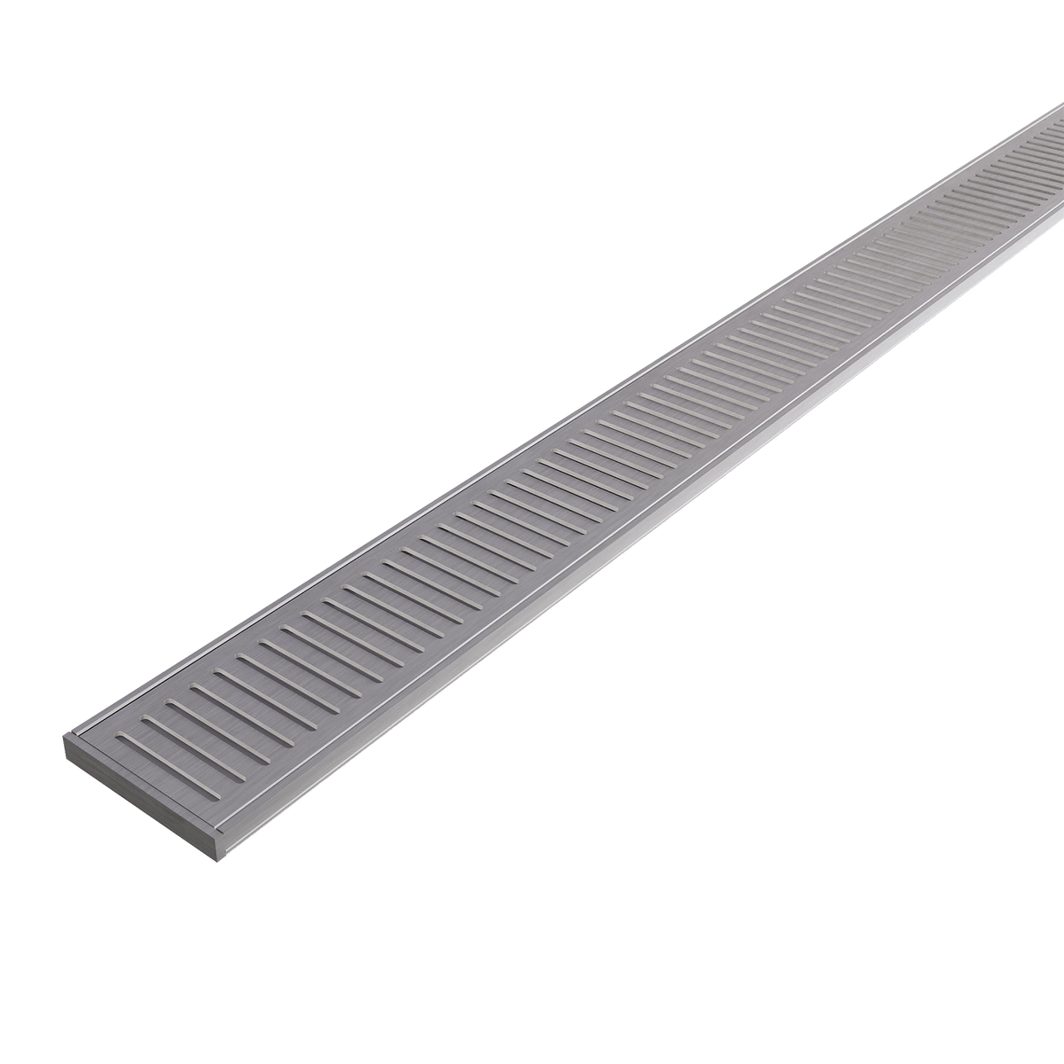 Aluminum Grate Brushed Nickel 3000 x 100 x 14mm