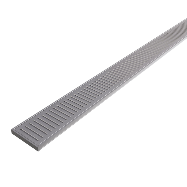 Aluminum Grate Brushed Nickel 3000 x 100 x 14mm