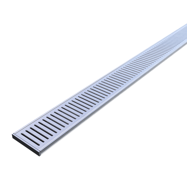 Aluminum Grate Brushed Silver 3000 x 100 x 14mm