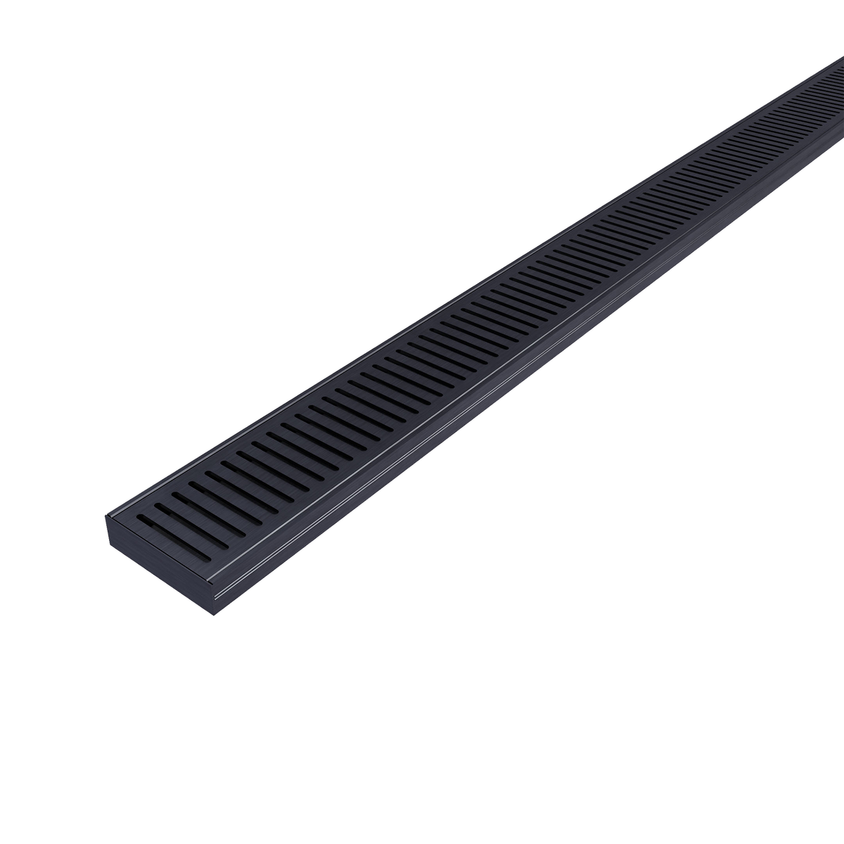 Aluminum Grate Brushed Black 3000 x 100 x 26mm