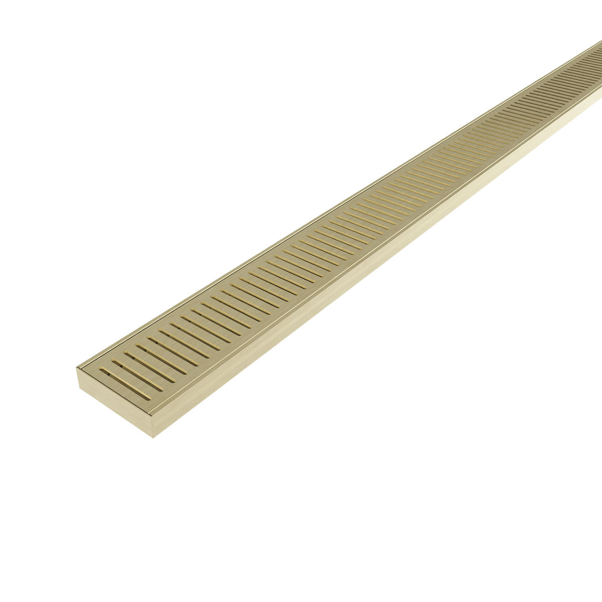 Aluminum Grate Brushed Gold 3000 x 100 x 26mm