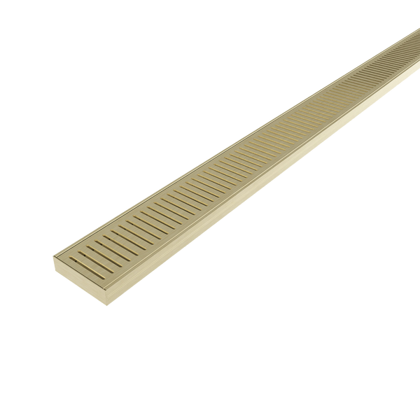 Aluminum Grate Brushed Gold 3000 x 100 x 26mm