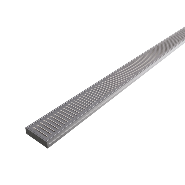 Aluminum Grate Brushed Nickel 3000 x 100 x 26mm