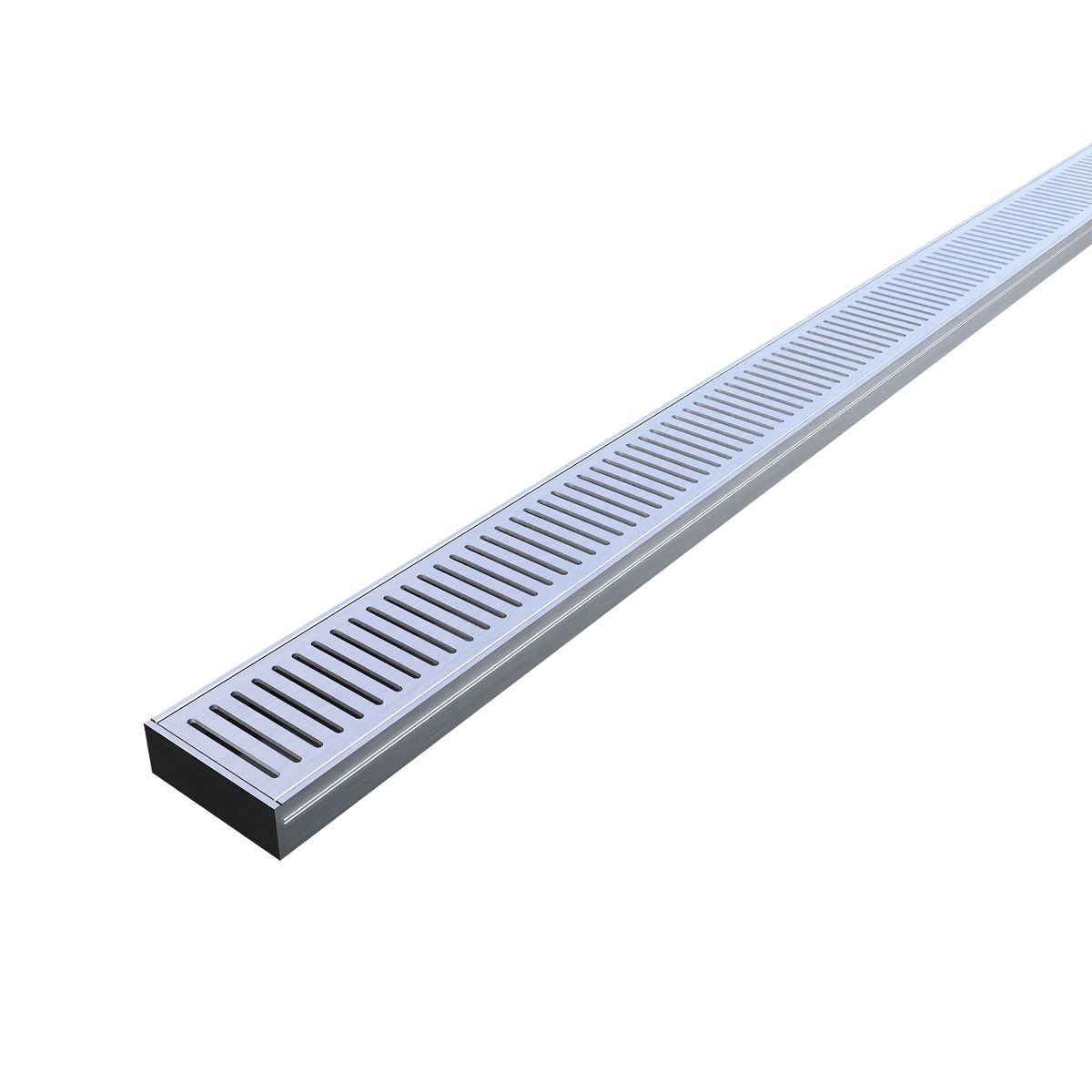 Aluminum Grate Brushed Silver 3000 x 100 x 35mm